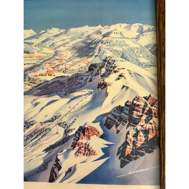Listing is for a framed original Winter Olympics Poster 1964 created by Heinrich Berann, an esteeemed Tyrolean artist. As...