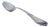 Silver Rice and Serving Spoon with Crimped, Embossed Handle and Monogram Card For Sale