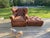 Chair and Ottoman Set in Saddle Toned Leather by Ralph Lauren For Sale - Image 13 of 17