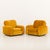 Goldenrod Piumotto Armchairs by Arrigo Arrigoni for Busnelli, 1970s, Set of 2 For Sale - Image 8 of 16