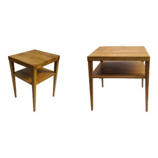 1940s Brown Saltman Occasional/Coffee Tables With Shelves - Set of 2 For Sale