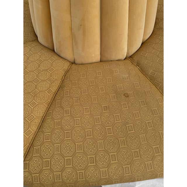 Vintage Italian Art Deco Style Circular Borne Conversation Settee For Sale - Image 9 of 12