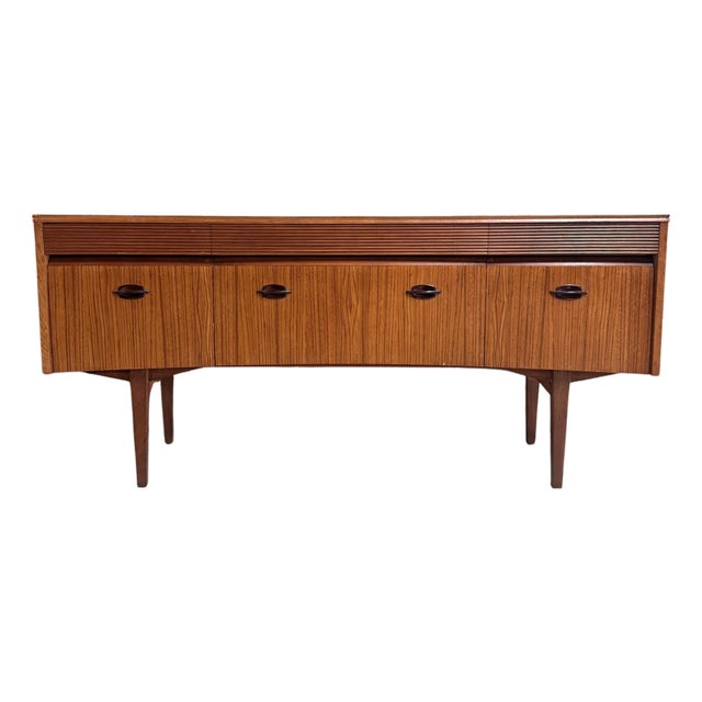 Mid 20th Century Zebrano Sideboard by Elliots of Newbury, Attributed For Sale