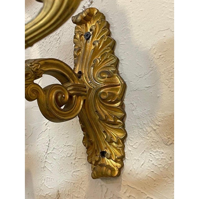 19th Century 19th Century French Empire Wall Sconces - a Pair For Sale - Image 5 of 6