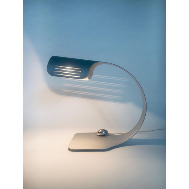 Aluminium Colomba Design Desk Lamp by Walter & Moretti, France, 1972 For Sale - Image 12 of 18