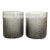 Smokey Transparent Chicken Wire Bubble Glass Pillar Candle Holders / Vases For Sale