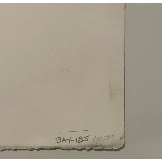 White Contemporary Abstract Landscape Monotype Painting by Sarah Amos, 1995 For Sale - Image 8 of 10