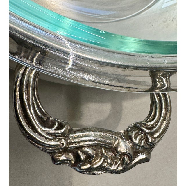 1950s 1950s Silverplate Covered Serving Dish With Pyrex Insert For Sale - Image 5 of 7