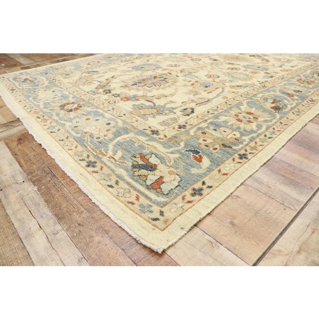 Persian Sultanabad Rug - 06'10 X 09'00 For Sale In Dallas - Image 6 of 10