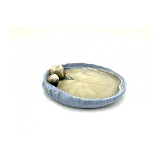 Plate with a Water Lily from Bing & Grondahl, Denmark, 1970s, in Flawless conditions. Designed 1970 to 1979 This piece has...