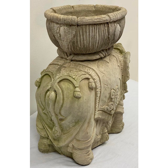 Cast Concrete Elephant Garden Planter Chairish
