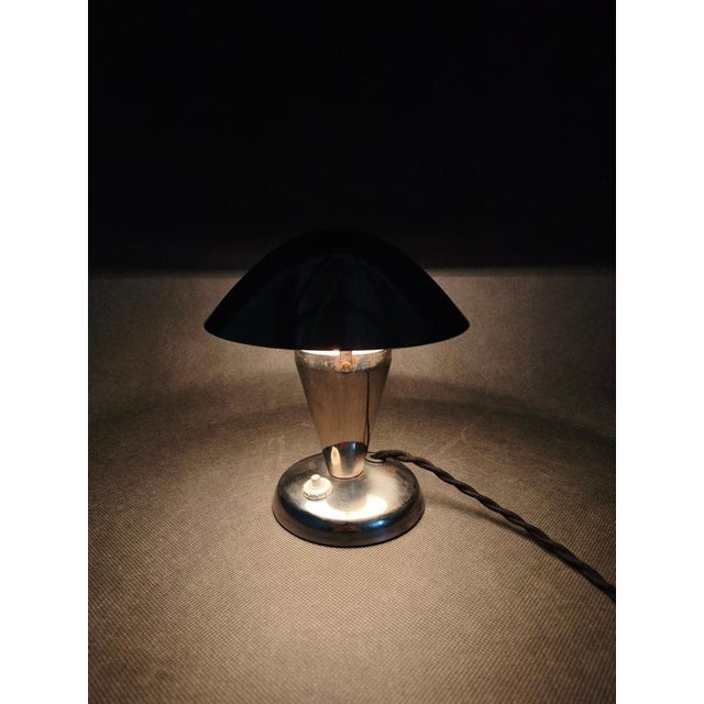 Bauhaus Chrome Table Lamp with Adjustable Shade, 1930s For Sale - Image 10 of 11