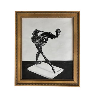 Mid-Century Olivier Descamps Printed a Photo Framed 14x16 For Sale