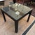 Parsons Style Glass Top Dining Table For Sale - Image 11 of 12