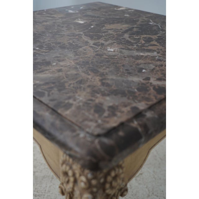 Traditional Minton Spidell Rams Head Marble Top Center Table For Sale - Image 3 of 12