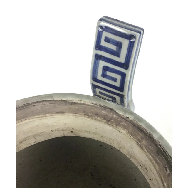 Antique Chinese Blue and White Tripod Incense Burner For Sale - Image 11 of 13