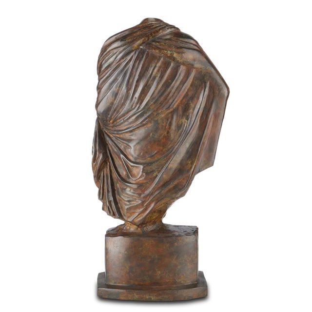 Currey & Company Currey & Company Greek Female Torso Bronze For Sale - Image 4 of 8