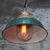 Industrial Vintage Industrial French Green Enamel Wall Light from Sammode, France For Sale - Image 3 of 5
