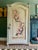 Beautiful antique painted armoire, we have addded a stunning chinoiserie panel with an aged patina. The cupboard currently...
