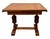 Wood Vintage Rustic American Style Solid Oak Trestle Dining Table For Sale - Image 7 of 11