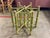 Wood McGuire Furniture Pistachio Bamboo + Leather Dining Table + Set of Eight Chairs For Sale - Image 7 of 12
