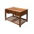 1970s Vintage Brown Stain Patina Deep Rectangular Drawers Desk Table For Sale - Image 5 of 13