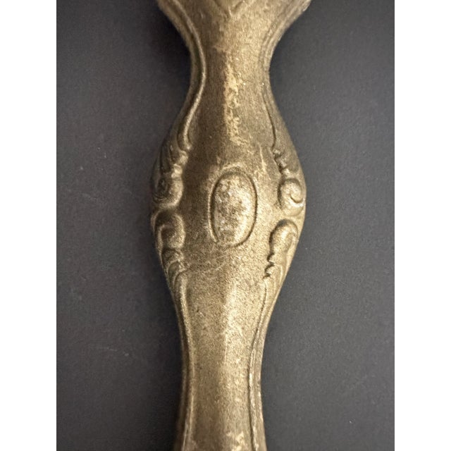 Vintage Mid 20th Century Gold Cast Metal Decorative Ladle Spoon For Sale In Orlando - Image 6 of 12
