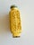 Chinese Light Yellow Carved Resin Snuff Bottle With Jade Stopper For Sale - Image 3 of 7