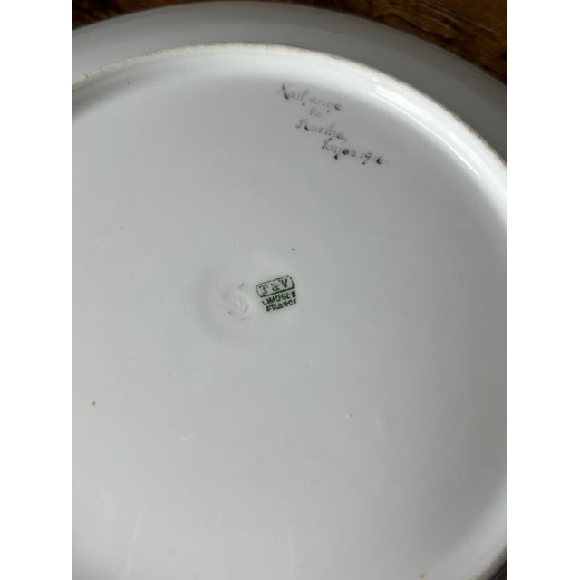 Limoges, France Antique Cake Plate T&v Tressemanes & Vogt Limoges France For Sale - Image 4 of 7
