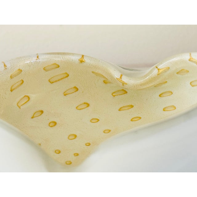Alfredo Barbini Mid Century Italian Glass Ashtray Attributed to Alfredo Barbini For Sale - Image 4 of 7
