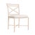 Brown Jordan Venetian Side Chair in Blush with Sea Salt and Dusty Pink Welt Cushions For Sale