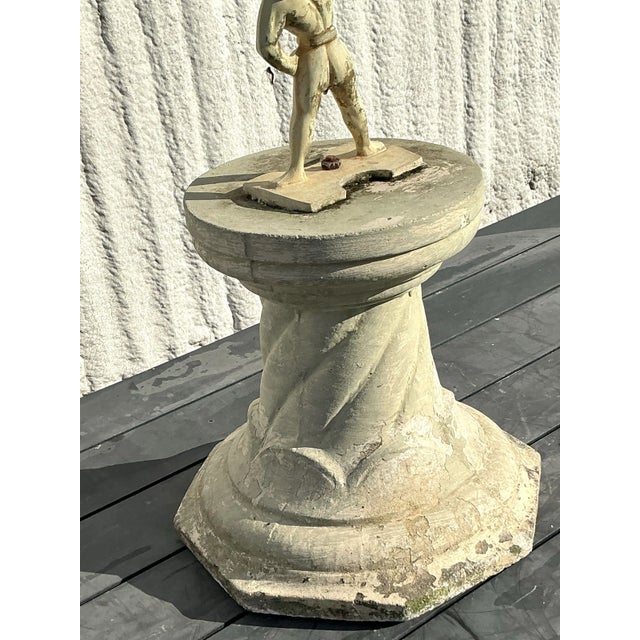 Mid 20th Century Vintage Regency Patinated Sundial For Sale - Image 5 of 7