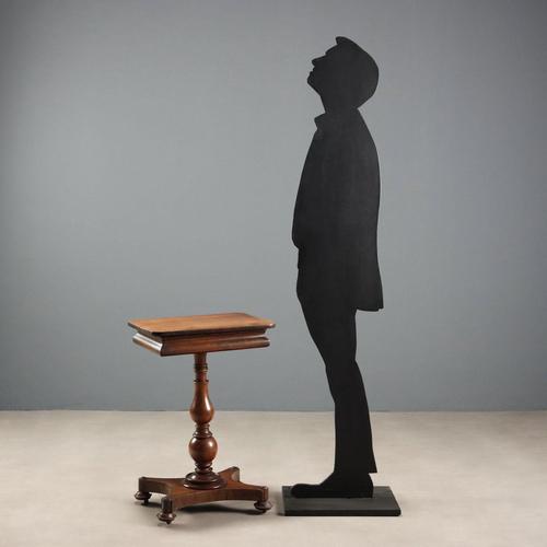 Small Antique Table Wood with Drawer, Italy, 19th Century For Sale - Image 3 of 13