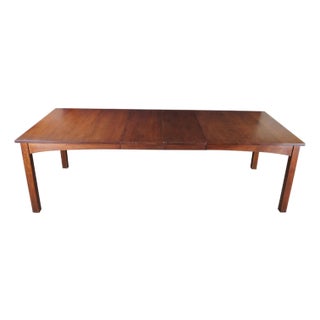 Late 20th Century Stickley Mission Arts & Crafts Quartersawn Oak Harvey Ellis Dining Room Table For Sale