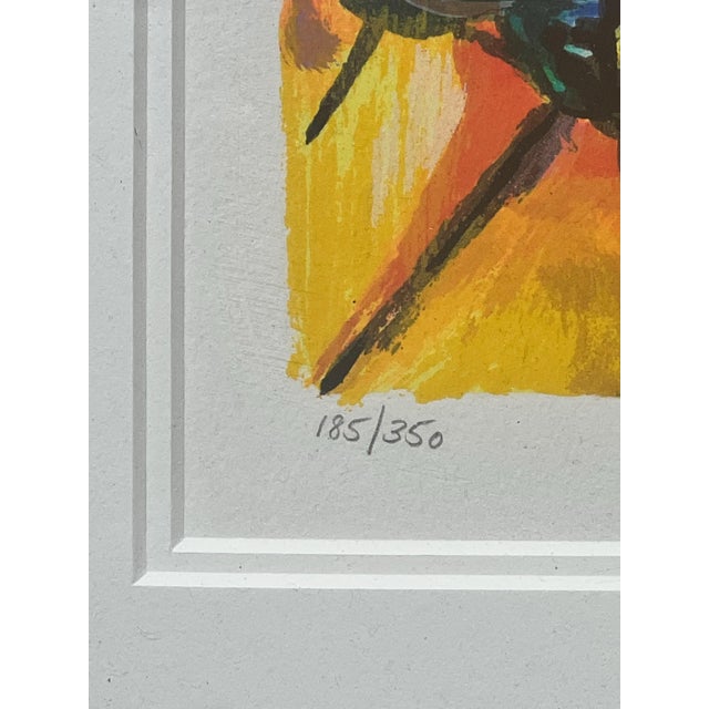 Zamy Steynovitz "Cello Player With Doves" Hand-Signed & Numbered Limited Edition Print For Sale - Image 4 of 6