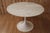 White Round Tulip Table with Calacatta Marble Top by Eero Saarinen for Knoll, 1960s For Sale - Image 8 of 9