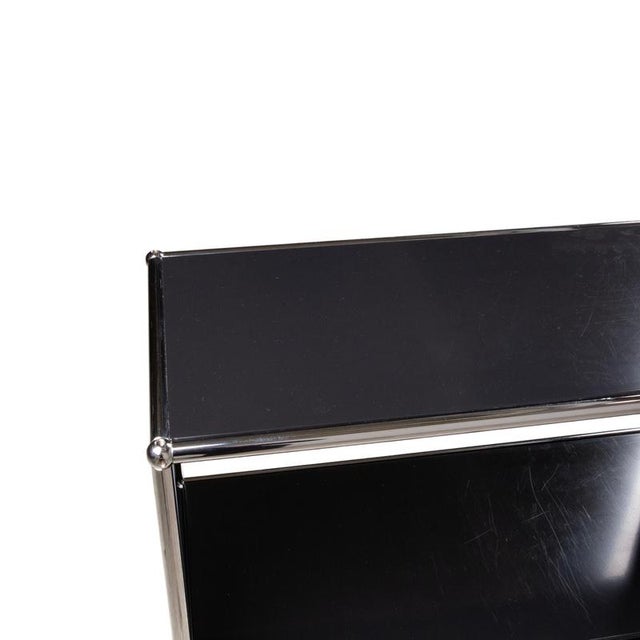 Metal and Black Chrome Sideboard with Hinged Door from USM Haller For Sale - Image 5 of 12