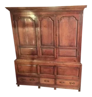 18th Century English Tack Cabinet With Drawers