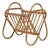 Vintage French Rattan Magazine Rack, 1950s For Sale