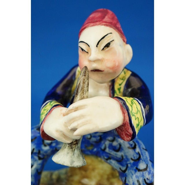 Vintage Italian Art Deco Ceramic Figurine by Leopold Anzengruber, 1950s For Sale - Image 14 of 18