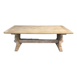 Oak Farmhouse Dining Table, 1920 For Sale