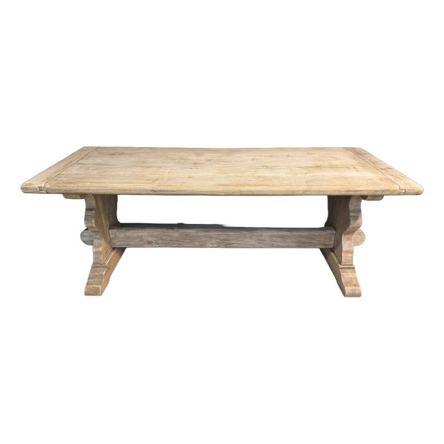Oak Farmhouse Dining Table, 1920 For Sale