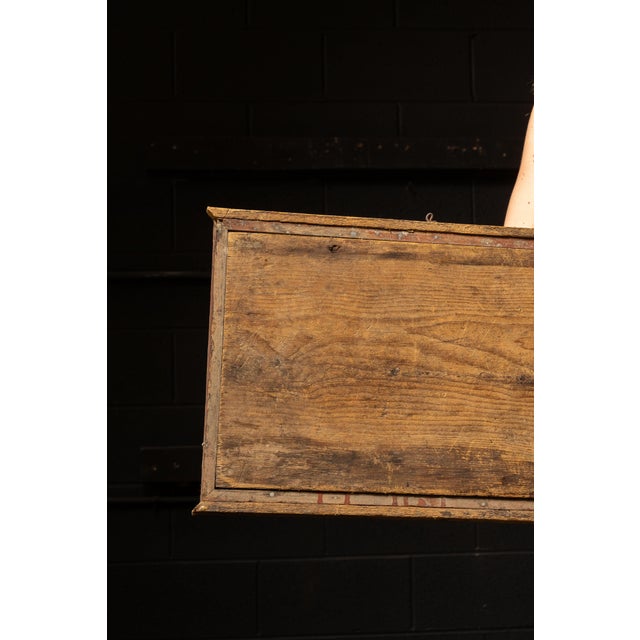 Antique White Vintage Rustic Painted Boy Scouts Sign For Sale - Image 8 of 10