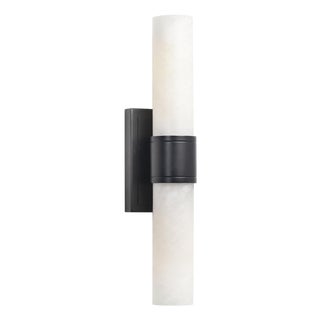 Emmett Alabaster Sconce, Oil Rubbed Bronze For Sale