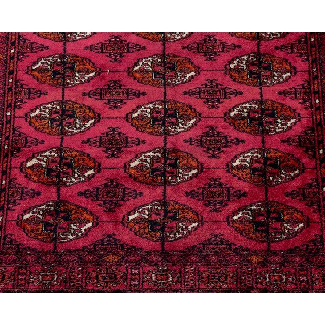 Persian Persian Silk Bokhara Rug, 6' X 3' 9" For Sale - Image 3 of 9