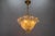 Mid-Century Italian Murano Glass Gold Inclusion Foliage Pendant Light, 1950s For Sale - Image 10 of 18