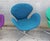 Textile Mid Century Swan Chairs by Arne Jacobsen For Sale - Image 7 of 10
