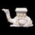 This is a large scale Hollywood Regency Italian white terracotta camel form side table or garden seat. His seat has bright...