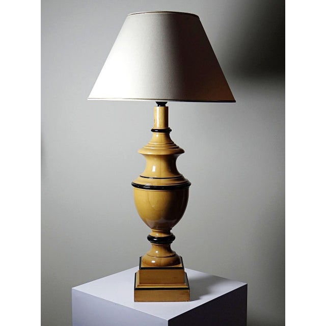 1970s Large Verdennes Lamp in Turned Wood from Le Dauphin, 1970s For Sale - Image 5 of 16