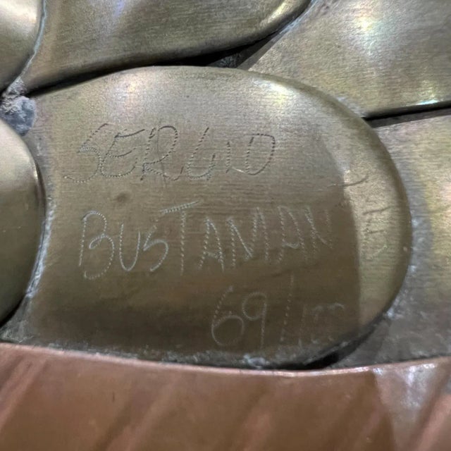 1980s 1970s Sergio Bustamante Mixed Metal Cockatiel Perched on Swing Mexico For Sale - Image 5 of 12